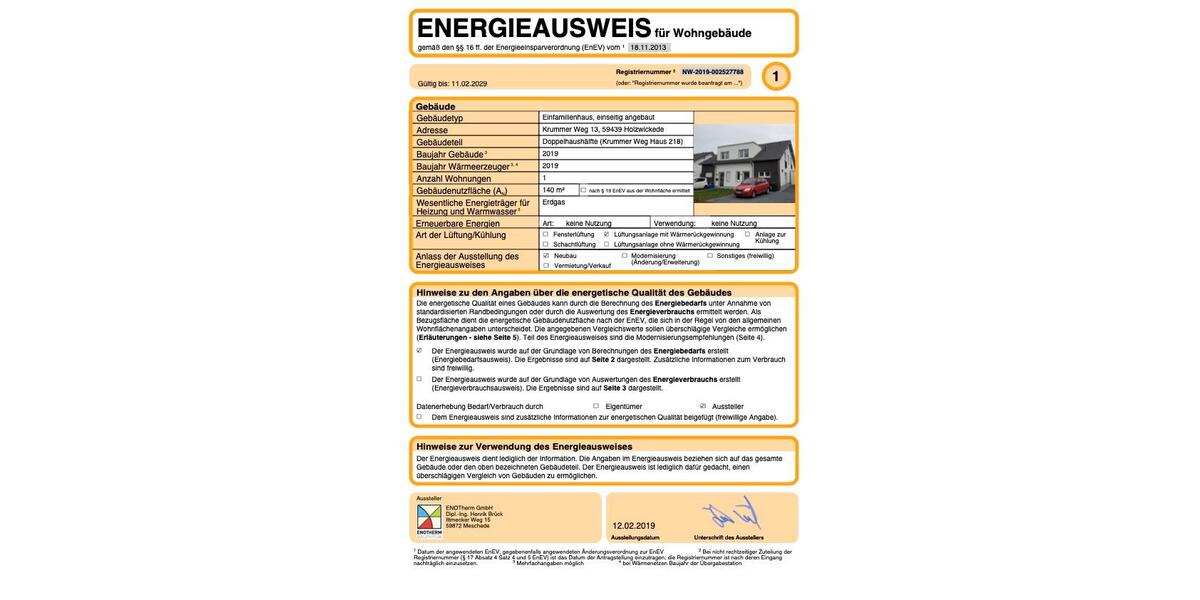 Doppelhaushälfte Holzwickede - 4 Zimmer, 124 m&sup2;, 435.700&euro; | Angebot:27132707