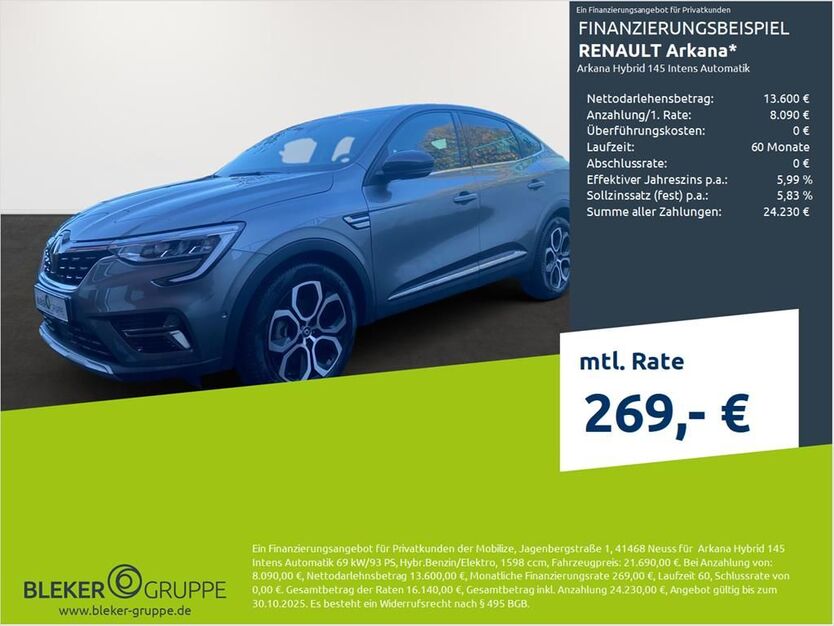 Renault Arkana 47.889 km 19.880 € Münster - Amelsbüren 48163