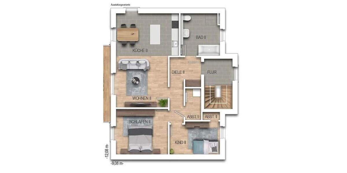 Etagenwohnung Bergkamen-Weddinghofen Mitte - 5 Zimmer, 100 m&sup2;, 425.550&euro; | Angebot:24834467