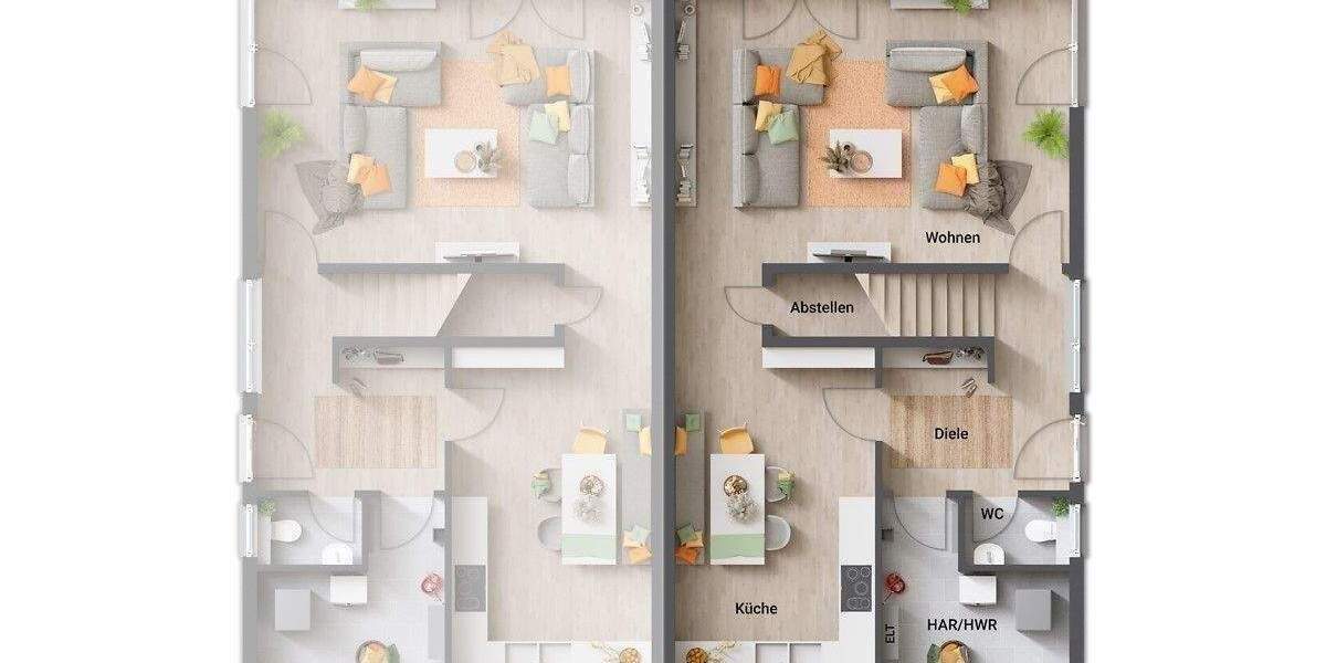 Doppelhaushälfte Nordkirchen Südkirchen - 4 Zimmer, 136 m&sup2;, 294.990&euro; | Angebot:25095226