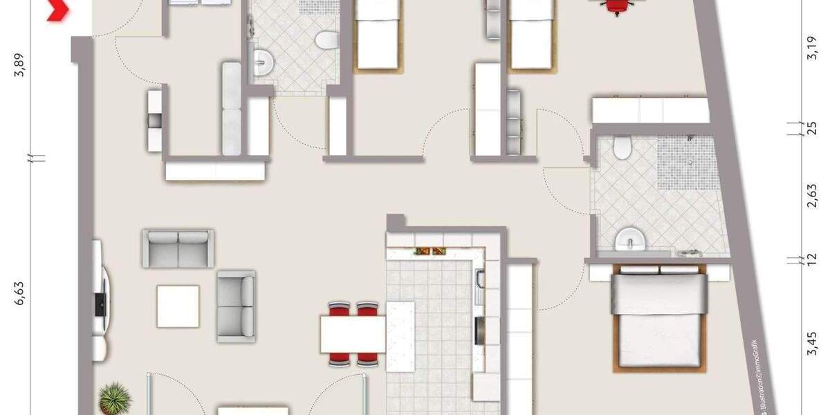 Sichern Sie sich Ihre Traumwohnung am Mühlenturm! 4 zimmer