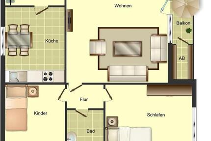 Demnächst frei! 3-Zimmer-Wohnung in Hamm Heessen