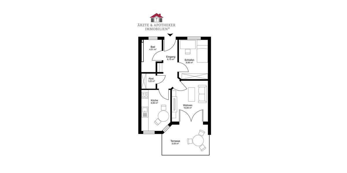 Etagenwohnung Werne - 2 Zimmer, 45 m&sup2;, 195.000&euro; | Angebot:24835182