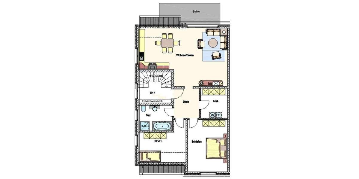 Etagenwohnung Everswinkel - 3 Zimmer, 101 m&sup2;, 360.000&euro; | Angebot:25661947