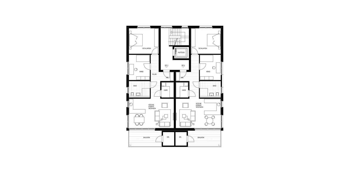 Etagenwohnung Ahlen Vorhelm - 3 Zimmer, 94 m&sup2;, 393.700&euro; | Angebot:24438311