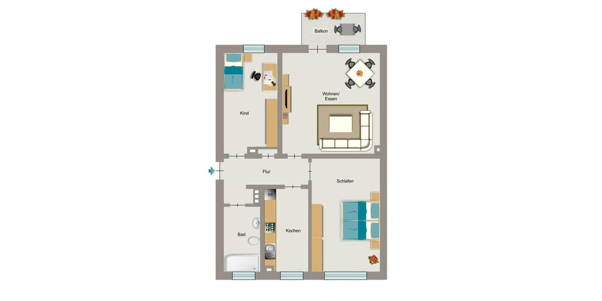 3-Zimmer-Wohnung in Lünen Alstedde 3.5 zimmer