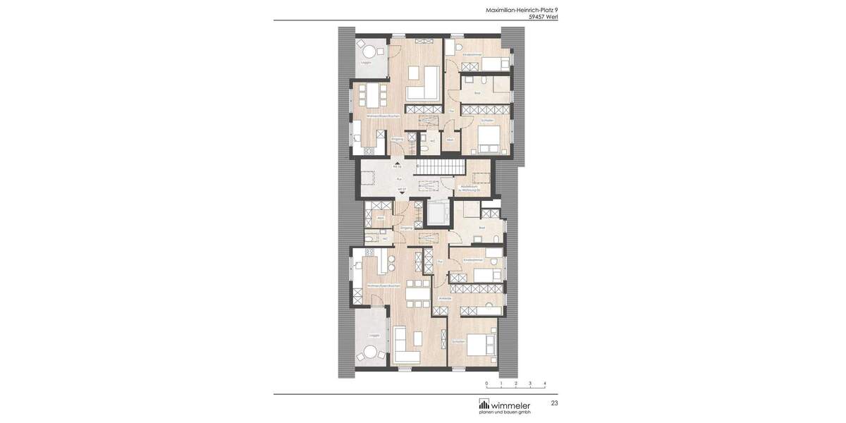 Etagenwohnung Werl - 3 Zimmer, 87 m&sup2;, 352.800&euro; | Angebot:23940943