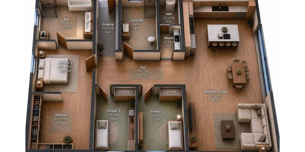 Einfamilienhaus Unna Massen - 5 Zimmer, 125 m&sup2;, 282.625&euro; | Angebot:26879433