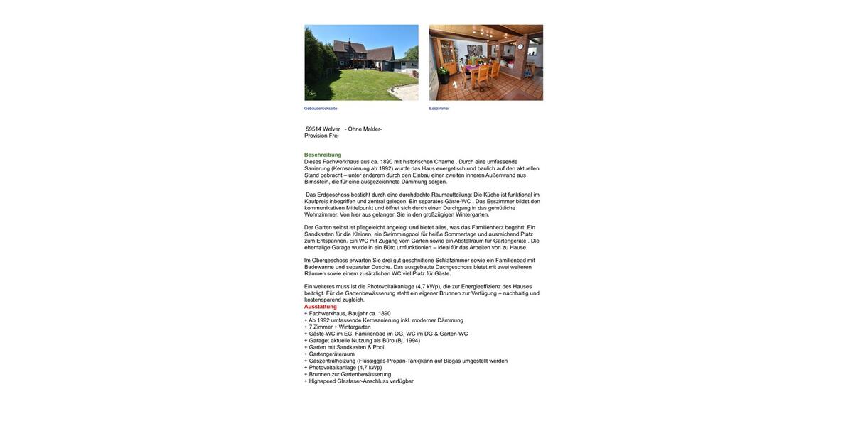 Einfamilienhaus Welver - 7 Zimmer, 170 m&sup2;, 315.000&euro; | Angebot:26869600