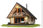Holzhaus aus Wald zimmer