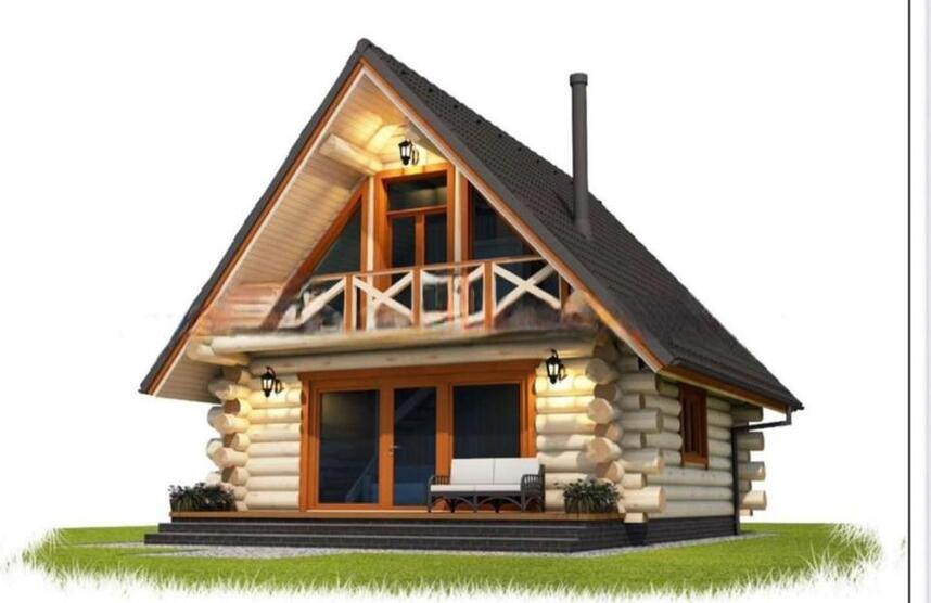 Holzhaus aus Wald zimmer