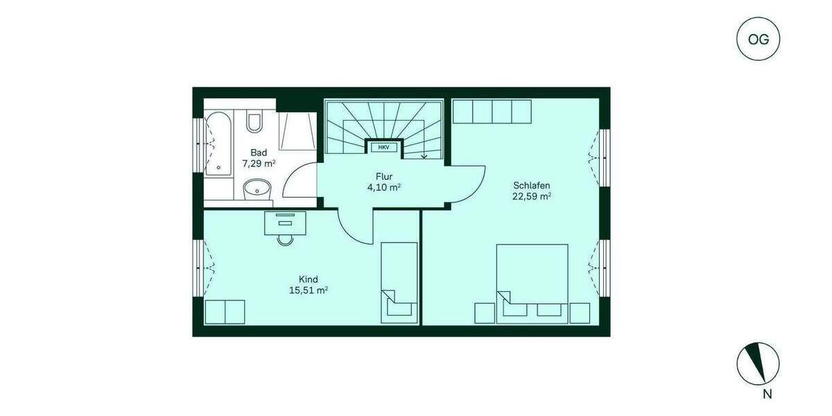 Familienfreundliche Doppelhaushälfte inklusive Einbauküche, Keller und ausgebautem Dachstudio 4 zimmer
