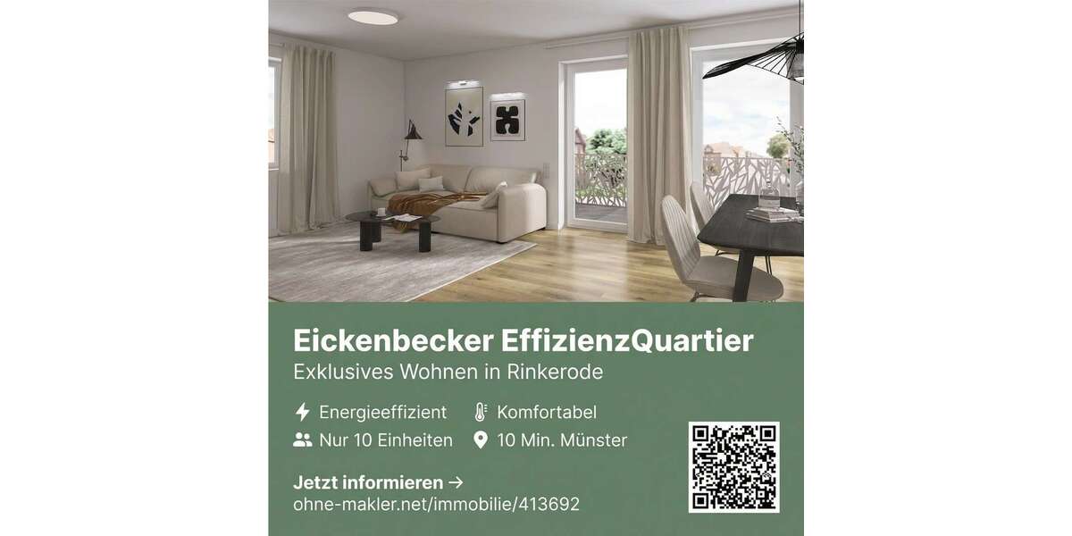 Etagenwohnung Drensteinfurt Rinkerode - 3.5 Zimmer, 109 m&sup2;, 1.490&euro; | Angebot:25773978