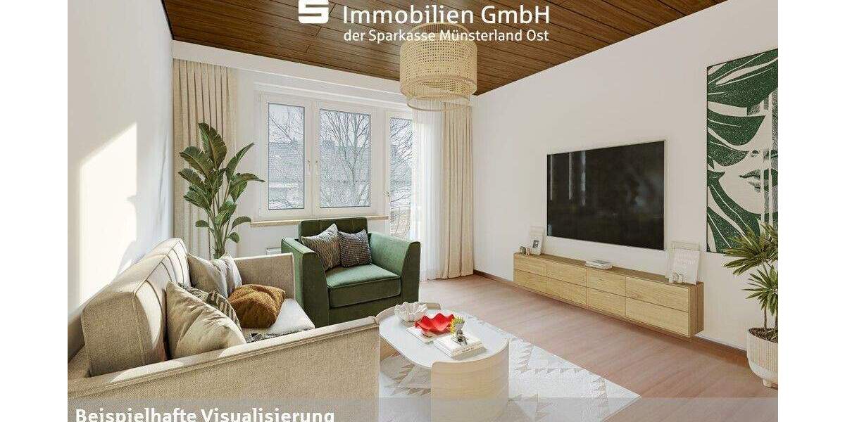 Etagenwohnung Ahlen Innenstadt - 3 Zimmer, 52 m&sup2;, 72.000&euro; | Angebot:25043453
